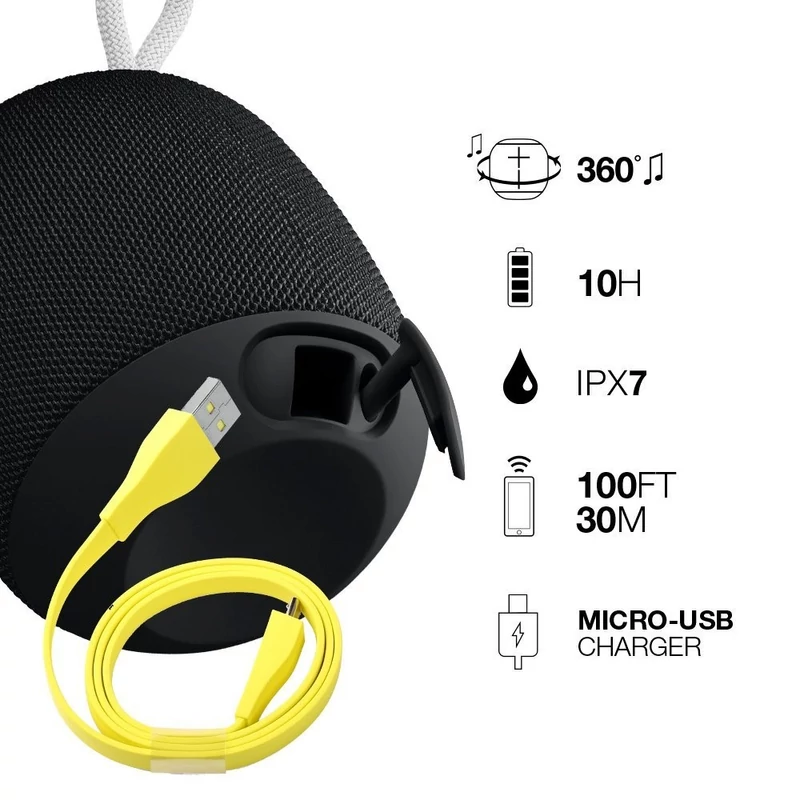 Logitech Ultimate Ears WONDERBOOM Phantom Black (984-000851)