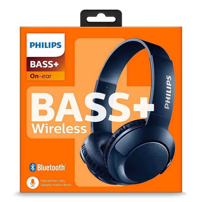Philips Bass + Bluetooth Fejhallgató Kék (SHB3075BL)