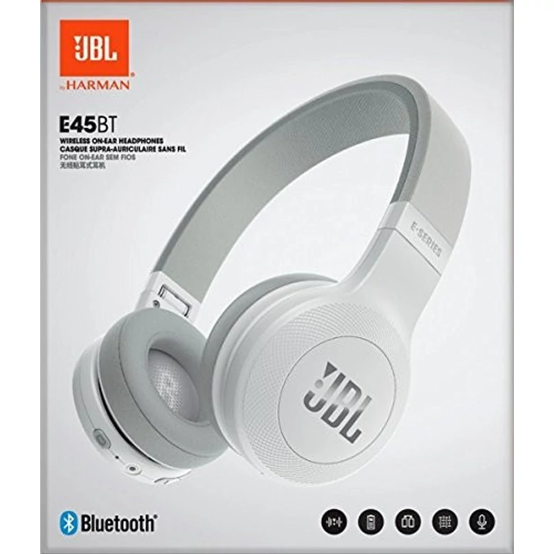 JBL E45 BT Bluetooth fejhallgató - Fehér