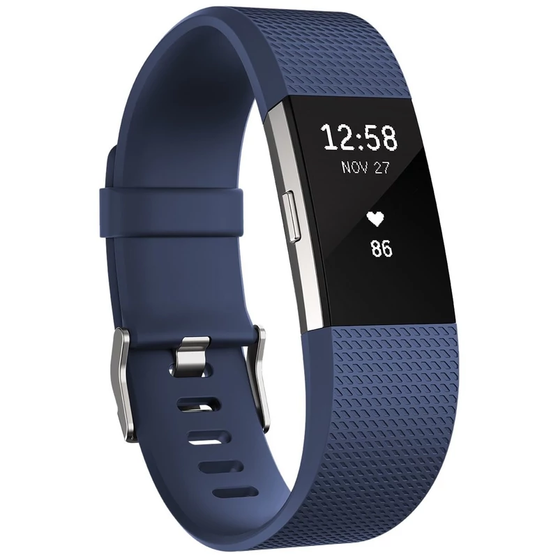 Fitbit Charge 2 aktivitásmérő, L-es méret - Kék