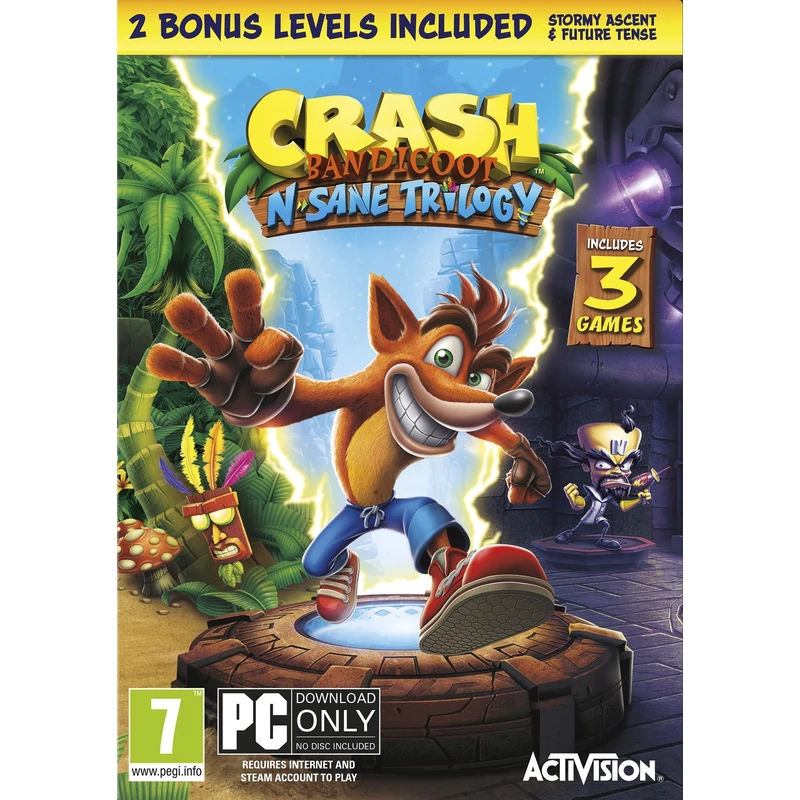 Crash Bandicoot N. Sane Trilogy (PC) + Ajándék tornazsák