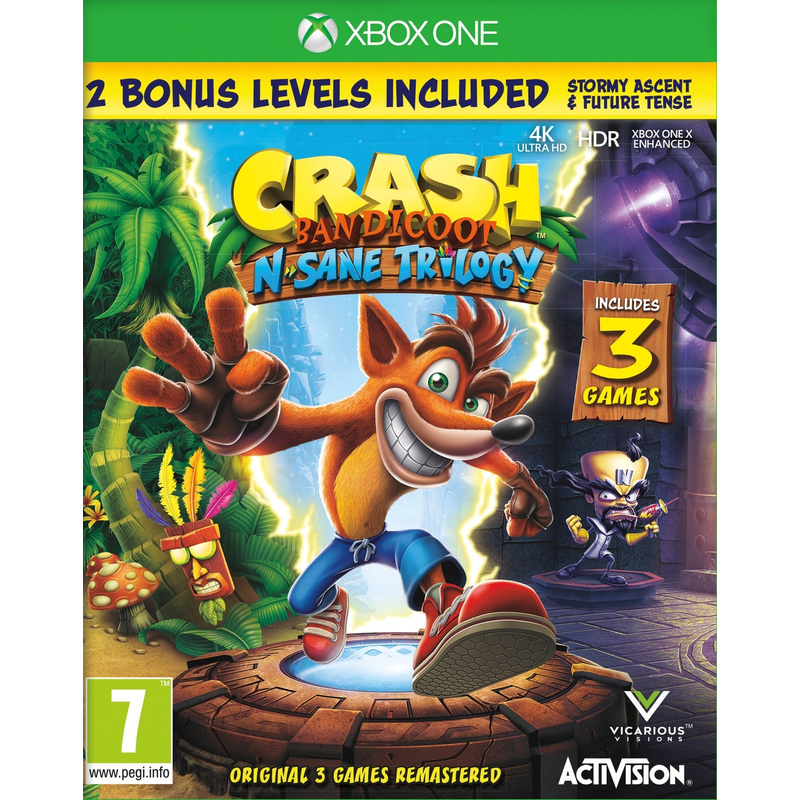 Crash Bandicoot N. Sane Trilogy (Xbox One) + Ajándék tornazsák