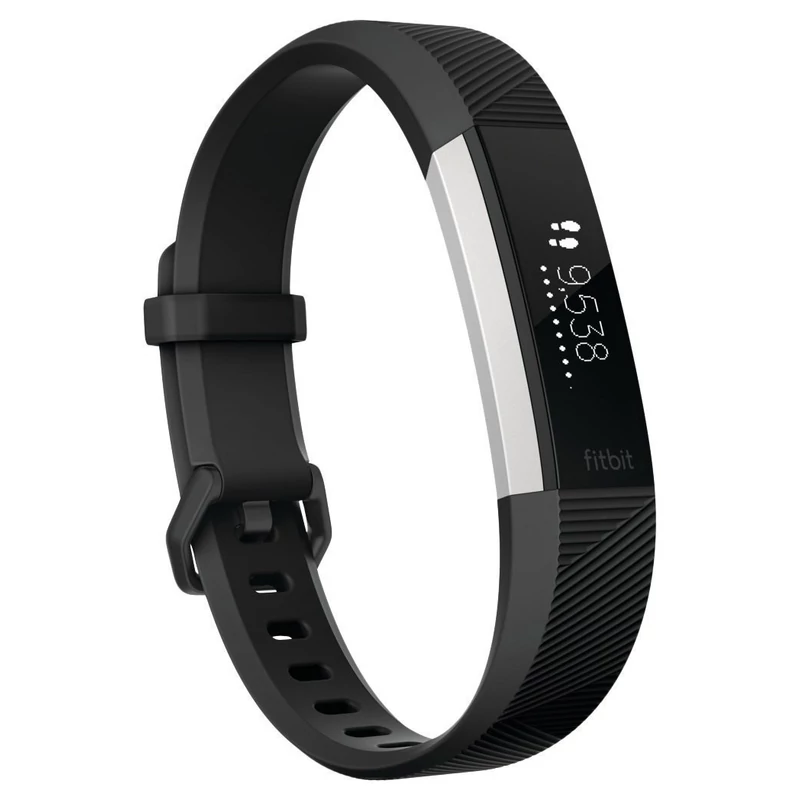 Fitbit Alta HR aktivitásmérő, L-es méret - Fekete (FB408SBKL-EU)