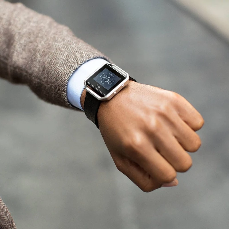 Fitbit Blaze okosóra, L-es méret - Fekete (FB502SBKL-EU)