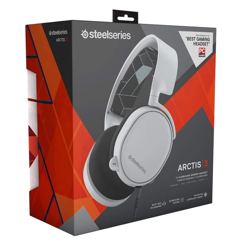 SteelSeries Arctis 3 7.1 Gamer Headset - Fehér (61434)