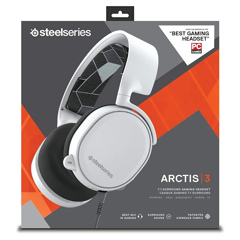 SteelSeries Arctis 3 7.1 Gamer Headset - Fehér (61434)