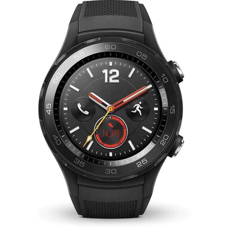 Huawei Watch W2 4G LTE  Okosóra, Carbon Black Sport Szíj
