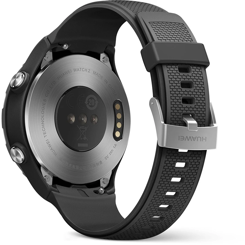 Huawei Watch W2 4G LTE  Okosóra, Carbon Black Sport Szíj