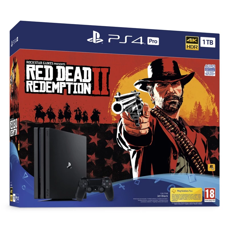 Playstation 4 Pro 1TB + Red Dead Redemption 2 játék