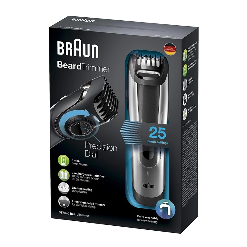 Braun BT5090 szakállvágó - Fekete/Inox (BT5090)