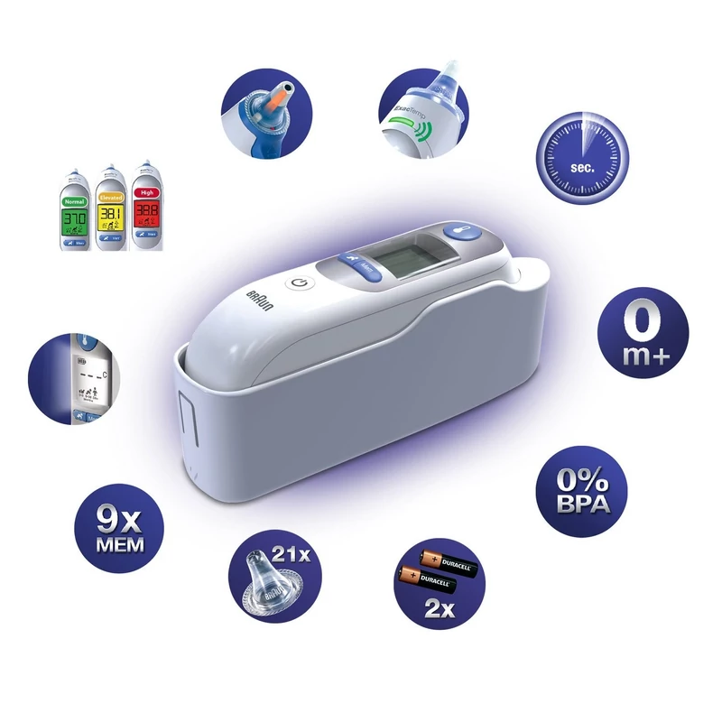 Braun IRT 6520 ThermoScan 7 infravörös fülhőmérő - Fehér