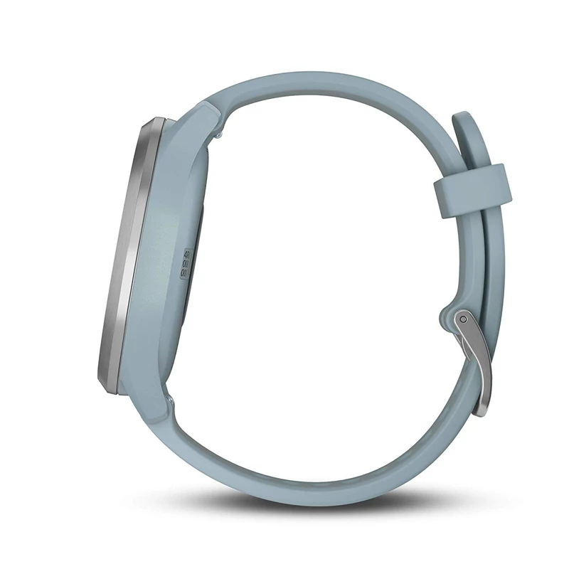 Garmin Vivomove HR Sport, S/M-es méret - Ezüst/Babakék