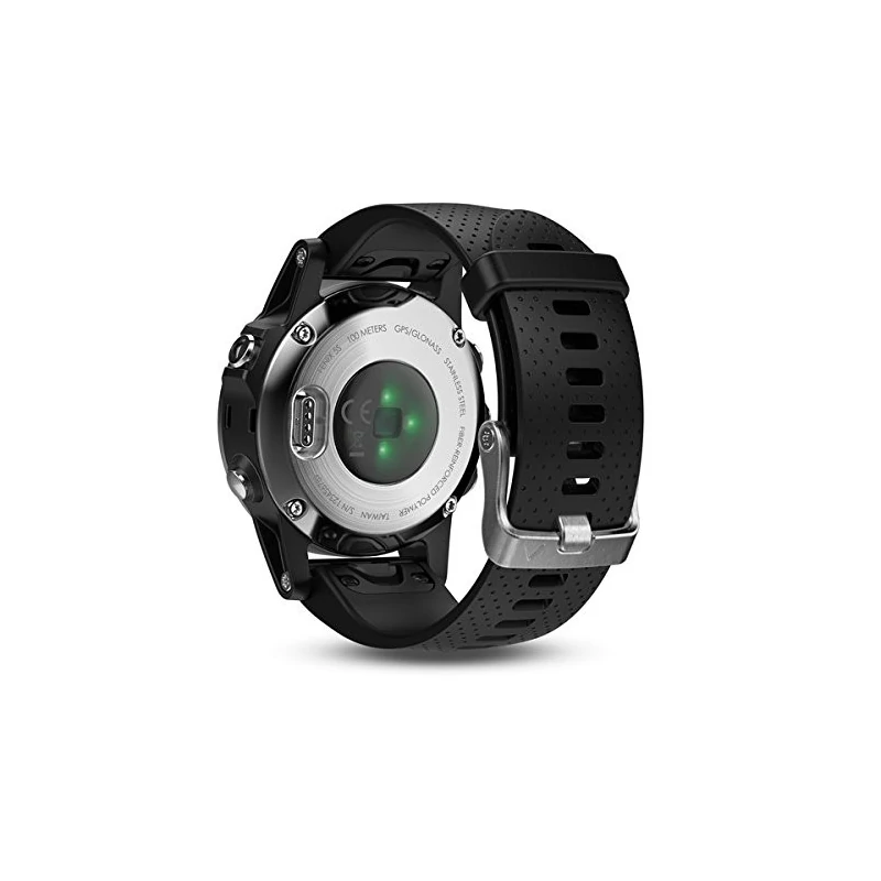 Garmin Fenix 5S okosóra - Ezüst lunetta/Fekete szíj (010-01685-02)