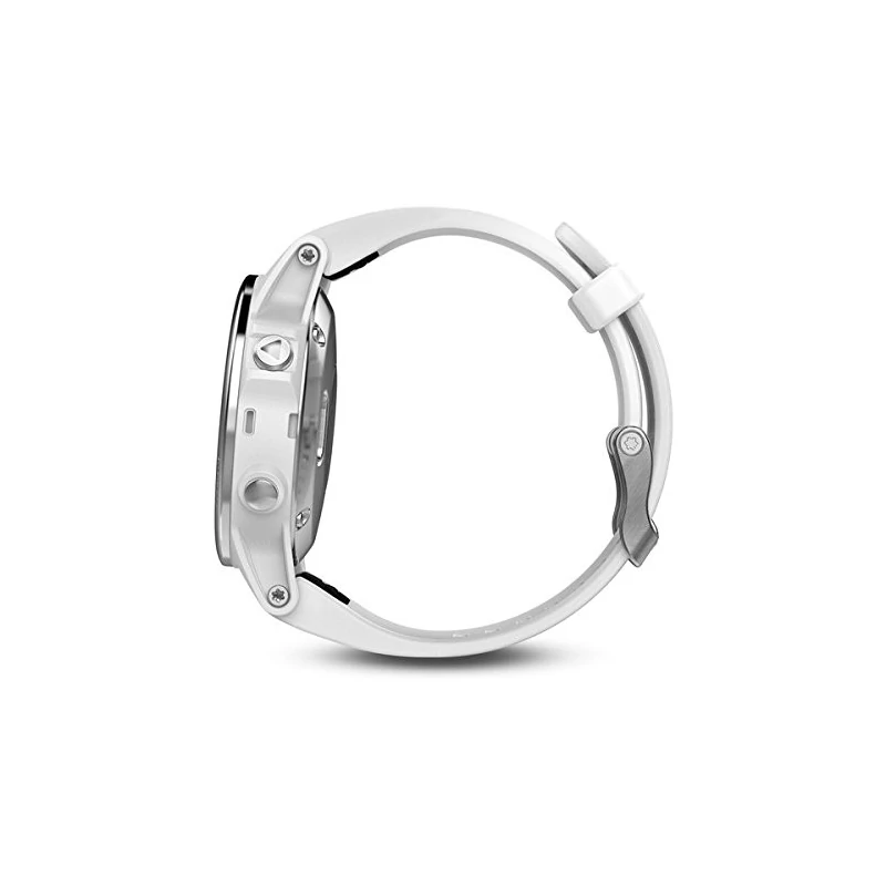 Garmin Fenix 5S okosóra - Ezüst lunetta/Fehér szíj (010-01685-00)