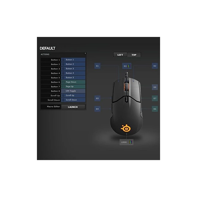 SteelSeries Sensei 310 Ambidextrous gamer egér - Fekete (62432)