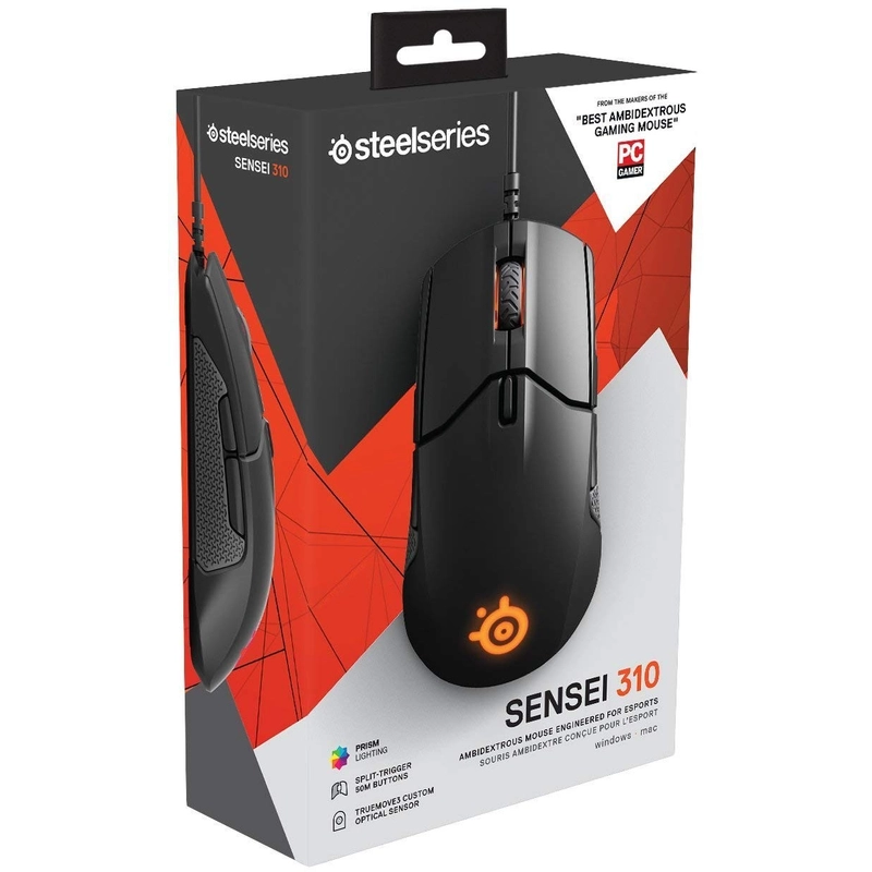 SteelSeries Sensei 310 Ambidextrous gamer egér - Fekete (62432)