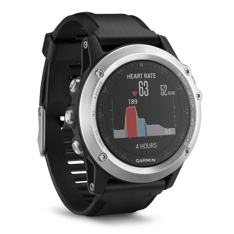 Garmin Fenix 3 HR sportóra - Szürke lunetta/Fekete szíj (010-01338-77)