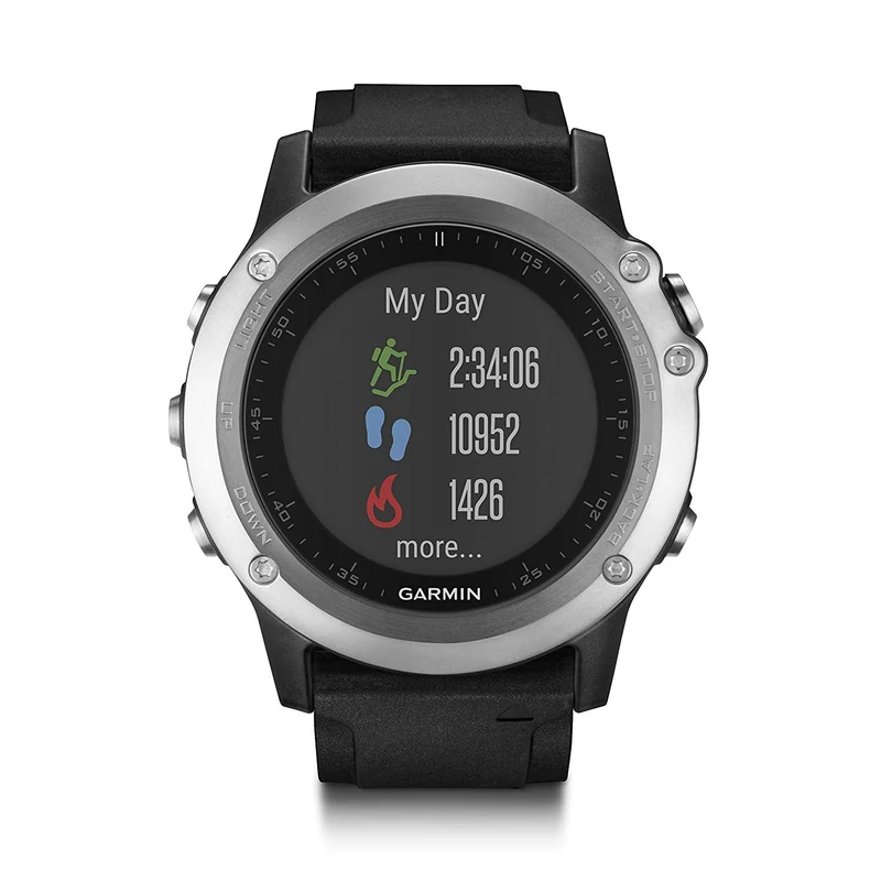 Garmin Fenix 3 HR sportóra - Szürke lunetta/Fekete szíj (010-01338-77)