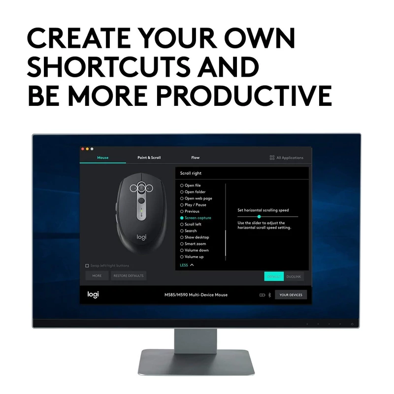 Logitech M590 Multi-Device Silent vezeték nélküli egér - Fekete (910-005197)