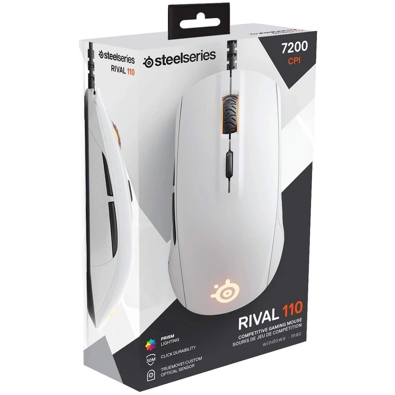 SteelSeries Rival 110 Gamer egér - Fehér (62468)