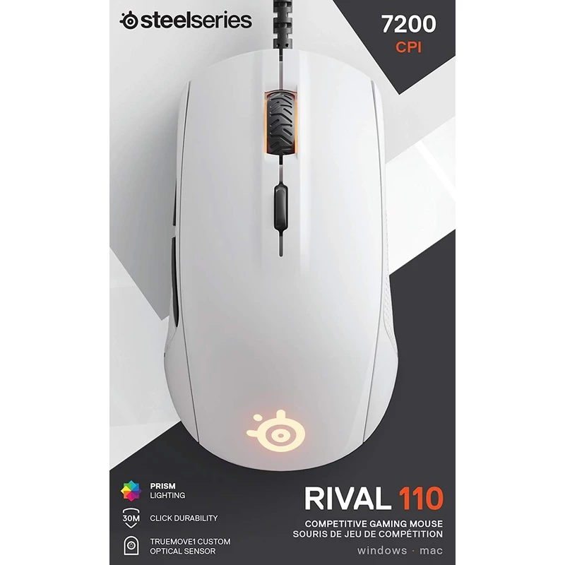 SteelSeries Rival 110 Gamer egér - Fehér (62468)