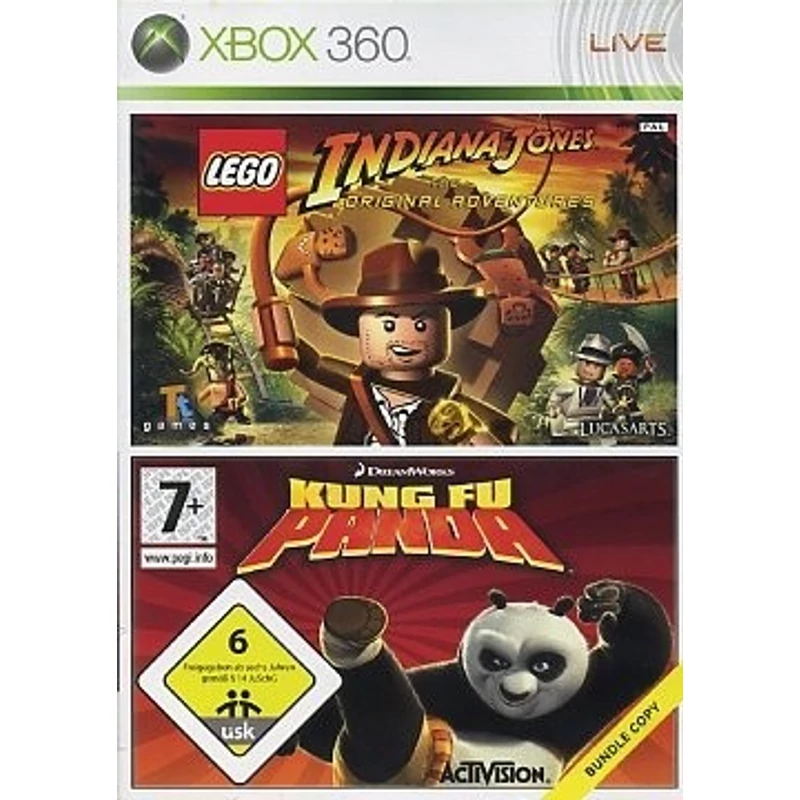 Lego Indiana Jones + Kung Fu Panda (használt) (Xbox 360)