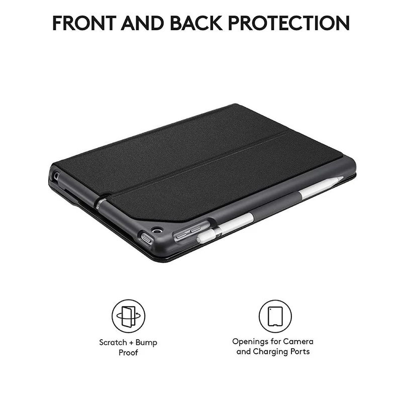 Logitech Slim Folio iPad tok és Bluetooth billentyűzet - Fekete (920-009024)