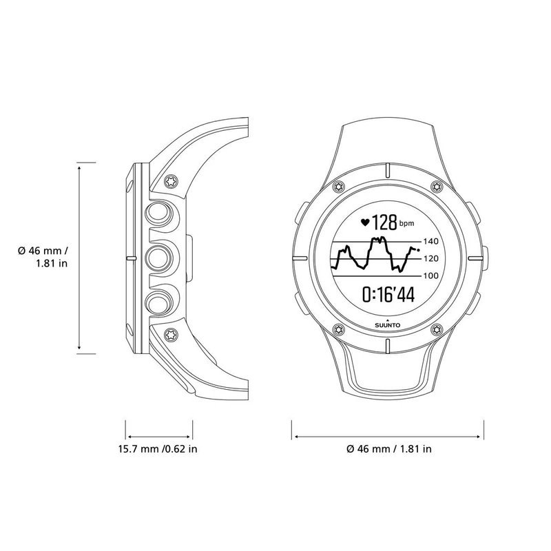 Suunto Spartan Trainer Wrist HR Black sportóra - Fekete (SS022668000)