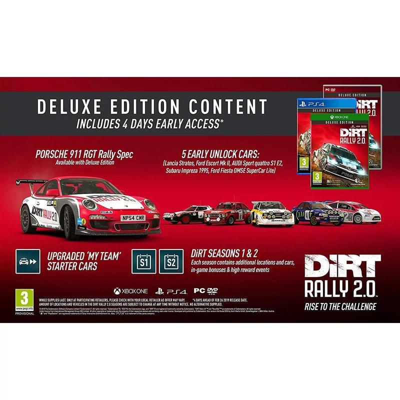 Dirt Rally 2.0 Deluxe Edition (PS4)