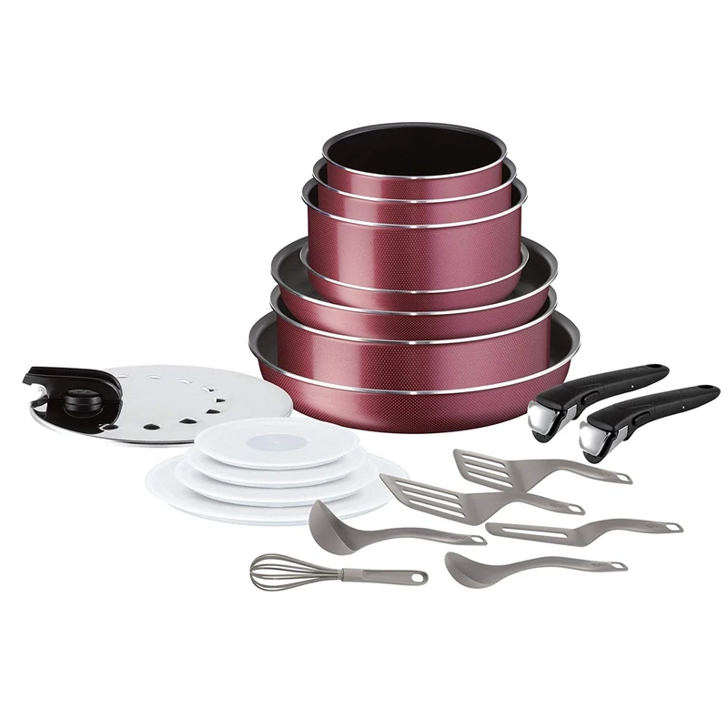 Tefal Ingenio Essential edényszett 20 db-os - Vörös (L2289002)