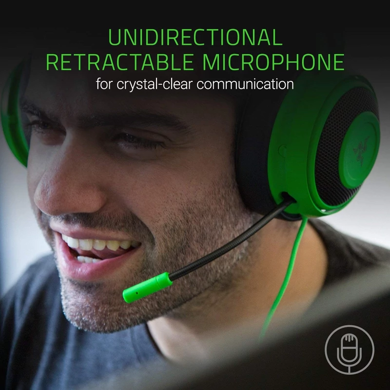 Razer Kraken Pro V2 Oval Gamer headset - Zöld (RZ04-02050600-R3M1)