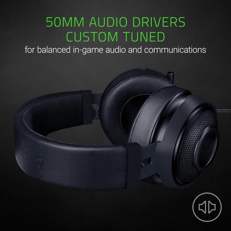 Razer Kraken Pro V2 Oval Gamer headset - Fekete (RZ04-02050400-R3M1)