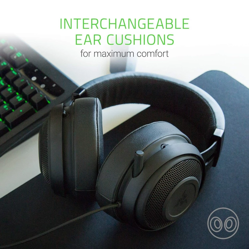 Razer Kraken Pro V2 Oval Gamer headset - Fekete (RZ04-02050400-R3M1)
