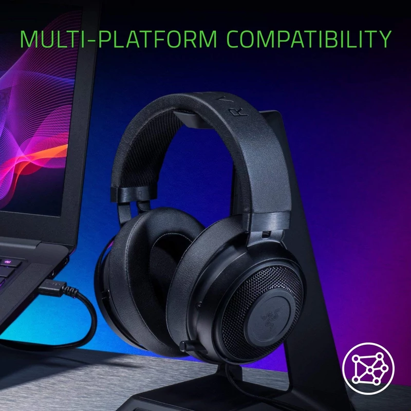 Razer Kraken Pro V2 Oval Gamer headset - Fekete (RZ04-02050400-R3M1)