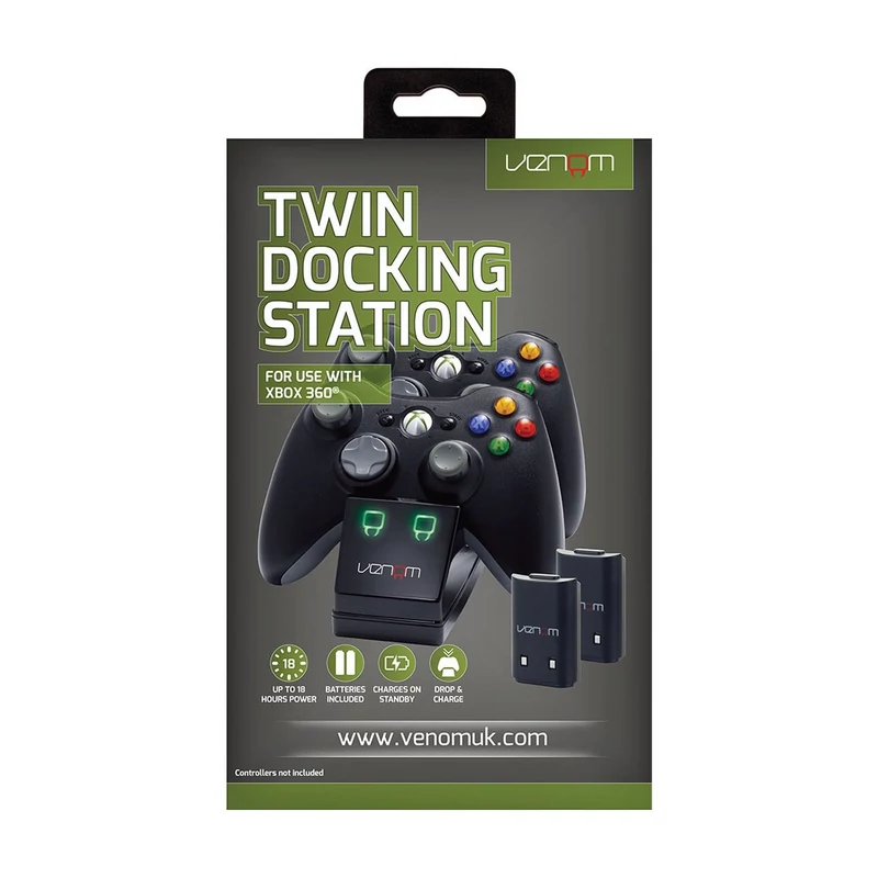 Venom Twin Charge Station (fekete)