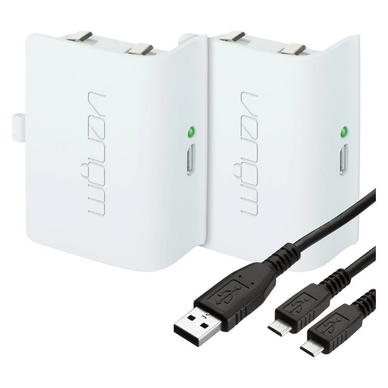 Venom Twin Rechargeable Battery Packs (Fehér)