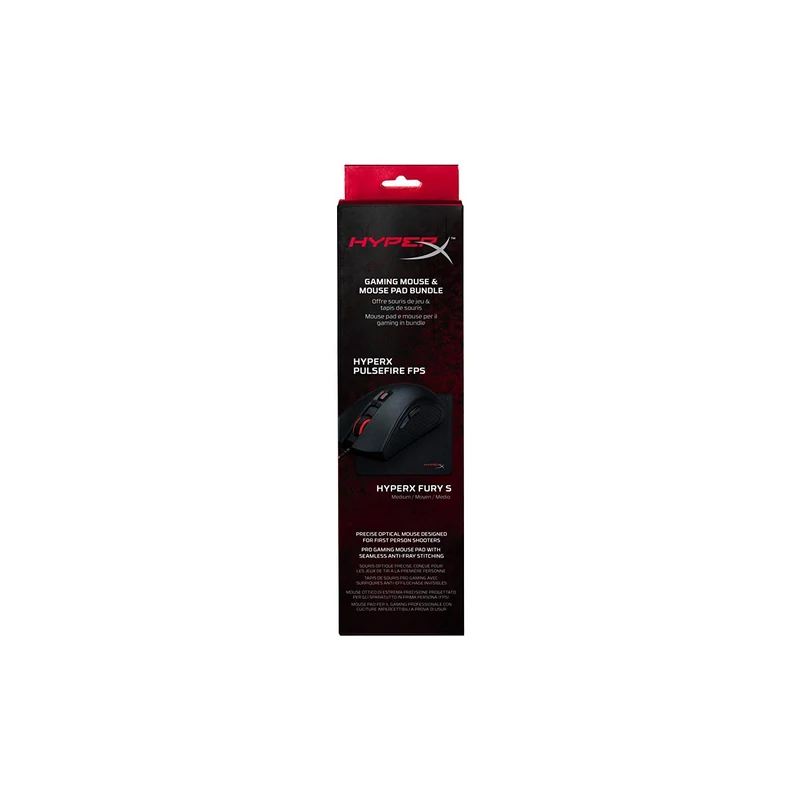 Kingston HyperX Pulsefire FPS gaming egér - Fury S egérpad combo (HXK-DM01)