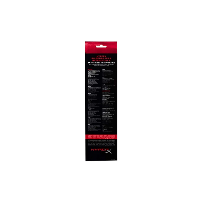Kingston HyperX Pulsefire FPS gaming egér - Fury S egérpad combo (HXK-DM01)