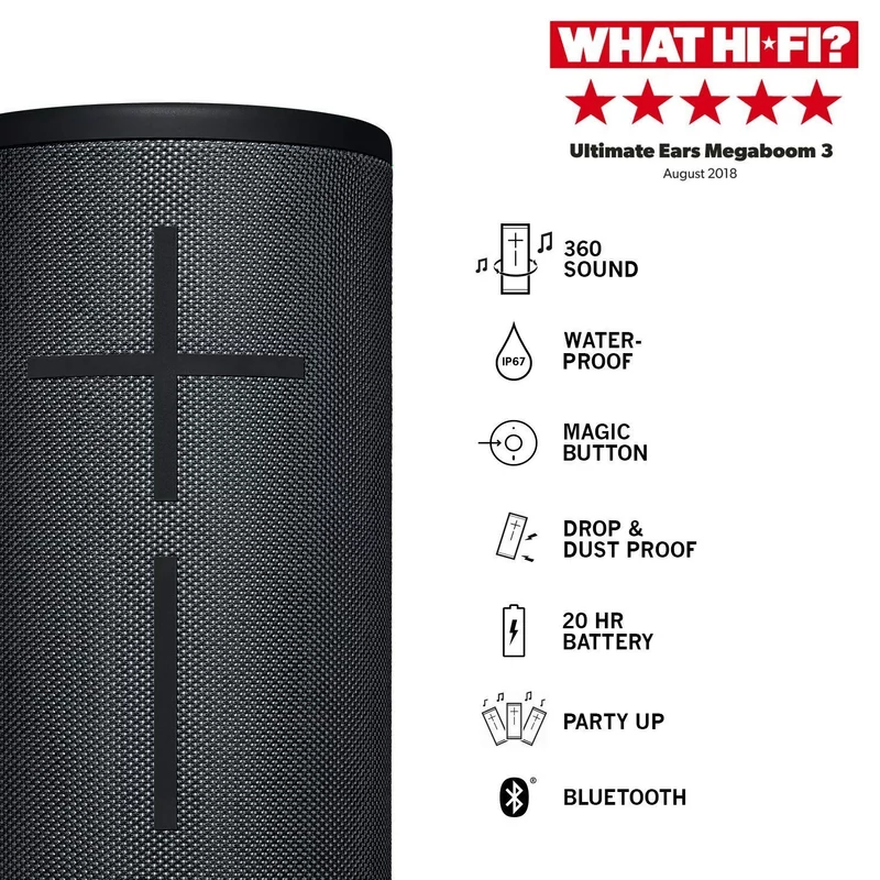 Logitech Ultimate Ears MEGABOOM 3 - Fekete (984-001402)