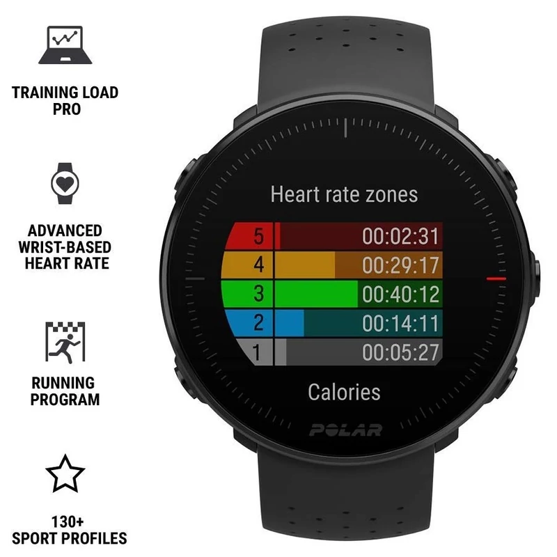 Polar Vantage M vízálló sportóra M/L méret - Fekete