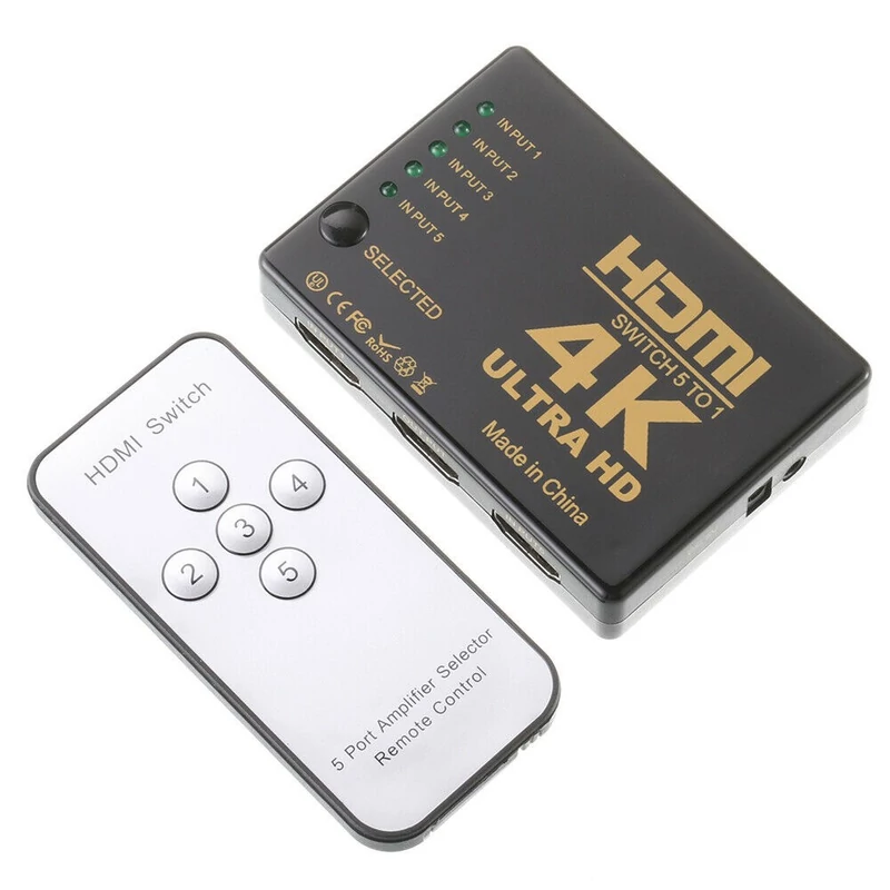 4K HDMI Elosztó 5 port