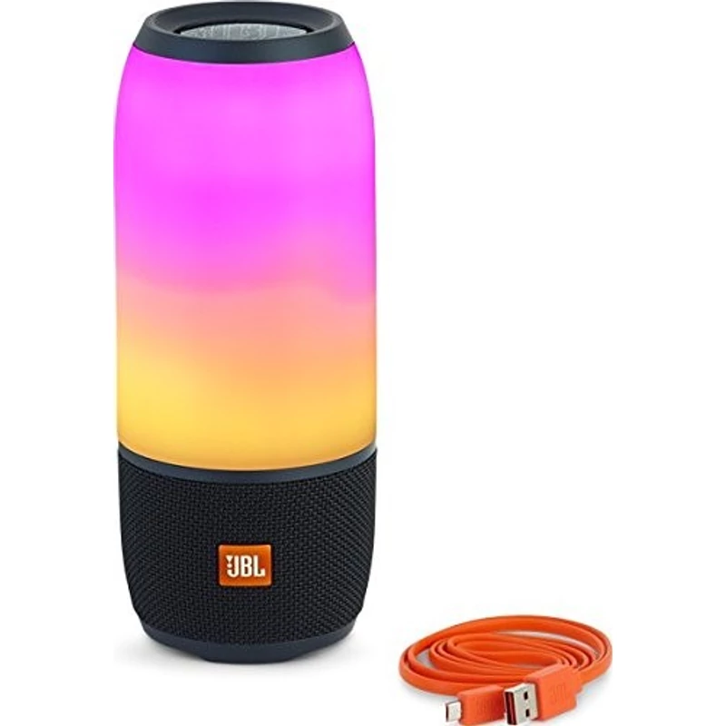 JBL Pulse 3 vízálló, hordozható bluetooth hangszóró - Fekete