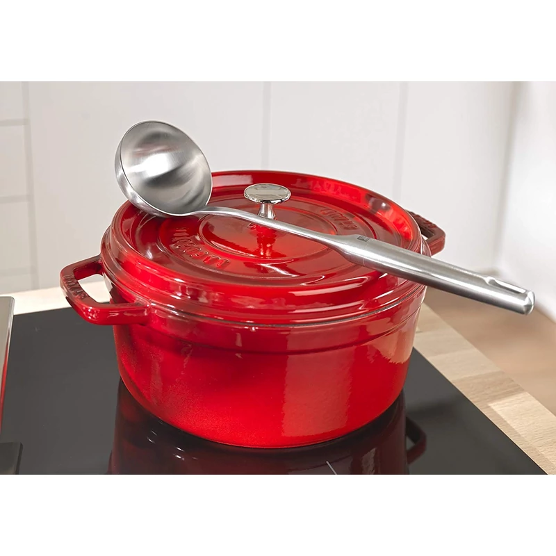Staub Cocotte kerek fazék 24cm / 3,8 l , Öntöttvas - Meggypiros