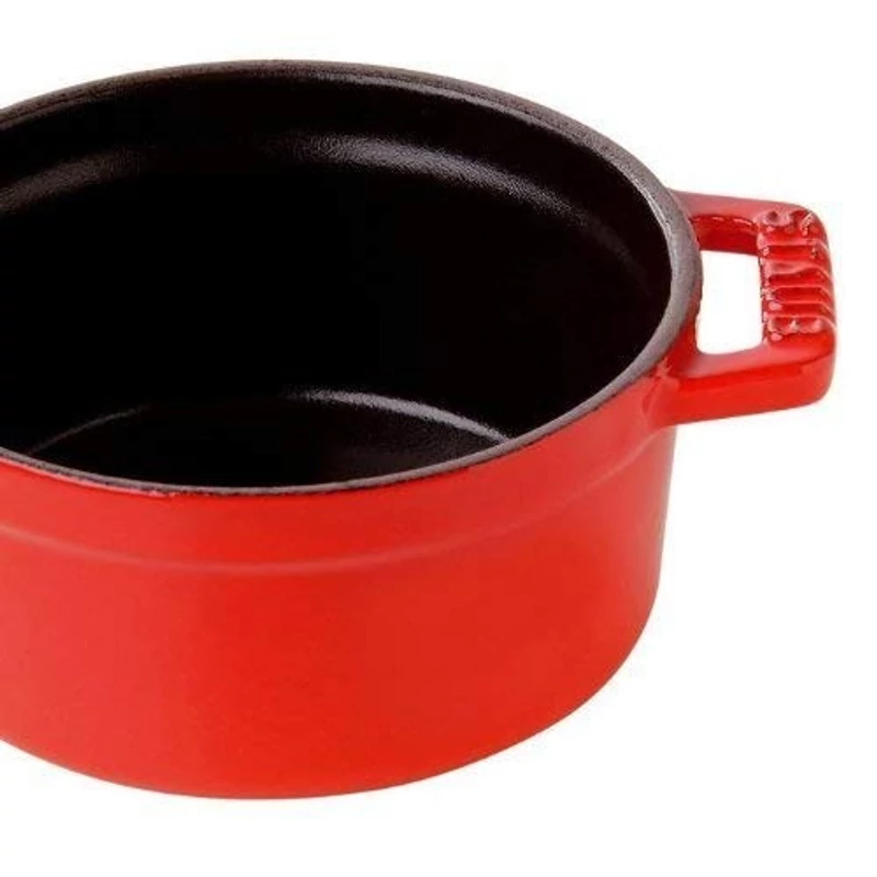 Staub Cocotte kerek fazék 24cm / 3,8 l , Öntöttvas - Meggypiros