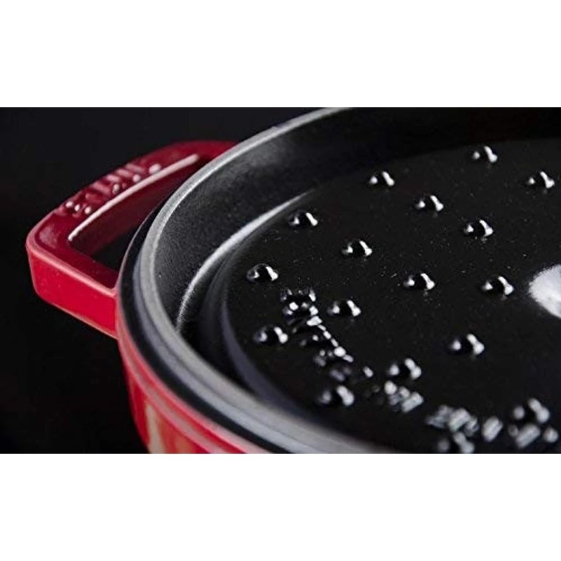 Staub Cocotte kerek fazék 24cm / 3,8 l , Öntöttvas - Meggypiros