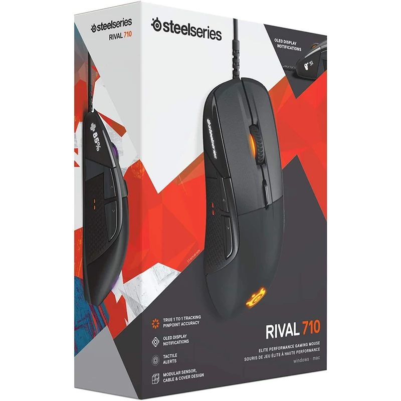 SteelSeries Rival 710 gaming egér - Fekete (62334)