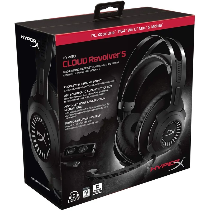 Kingston HyperX Cloud Revolver S gaming headset (HX-HSCRS-GM/EM)