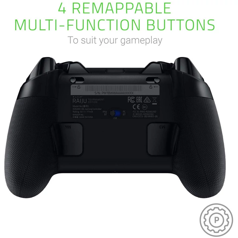 Razer Raiju Tournament Edition 2019 PS4/PC Controller - Fekete (RZ06-02610400-R3G1)