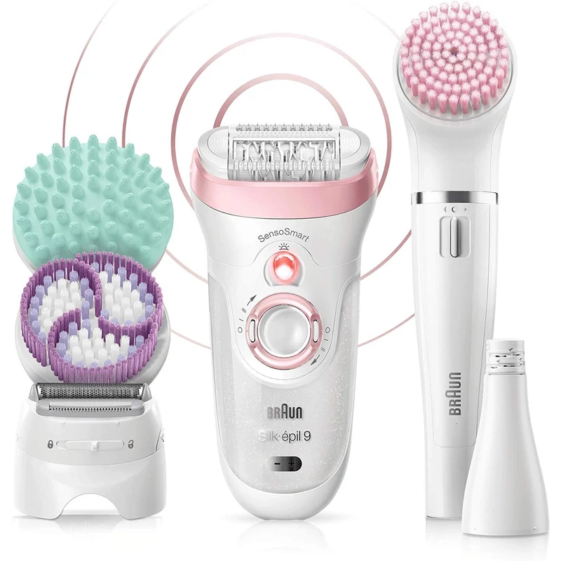 Braun Silk-épil 9-995 Beauty Set SensoSmart epilátor - Fehér/Rózsaszín (9-995)