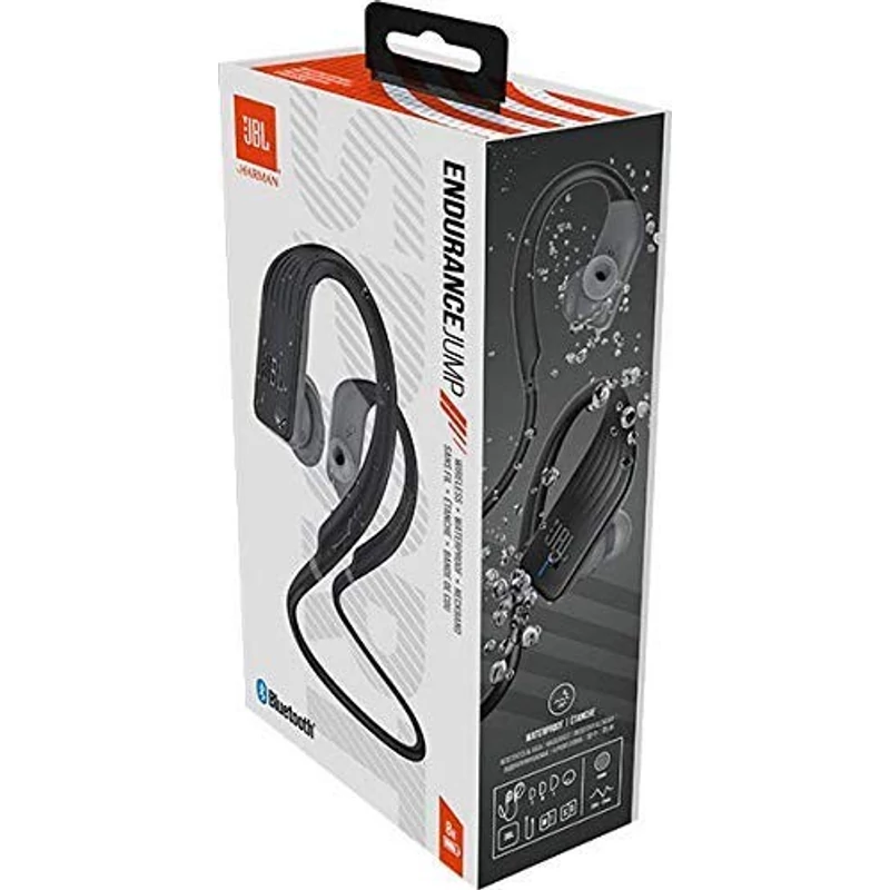 JBL Endurance Jump vízálló bluetooth sport fülhallgató - Fekete (JBLENDURJUMPBLK)